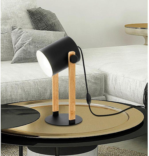 Eglo Hornwood Lustră Decorativă cu Soclu pentru Bec E27 Negru