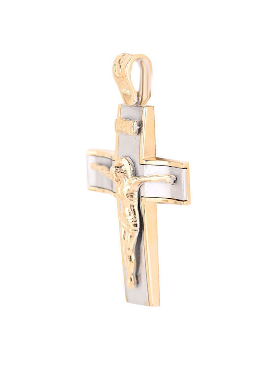 Fa Cad'oro Gold Kreuz 14K mit Kette