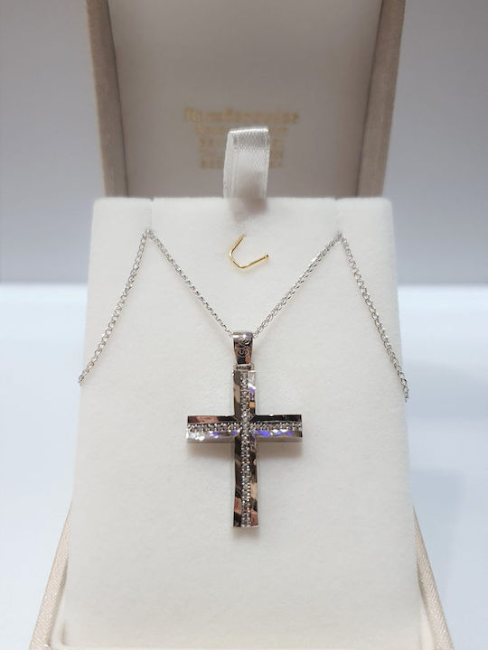 Papadopoulos Gold Women's White Gold Cross 14K