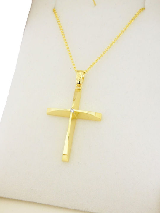 Papadopoulos Gold Femeiesc Aur Cruce 14K