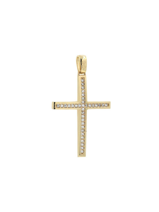 Q-Jewellery Women's Gold Cross 14K