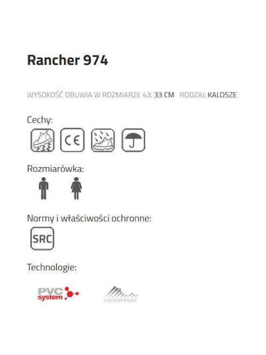 Lemigo Rancher 974 Arbeitssicherheitsstiefel Knie Schwarz