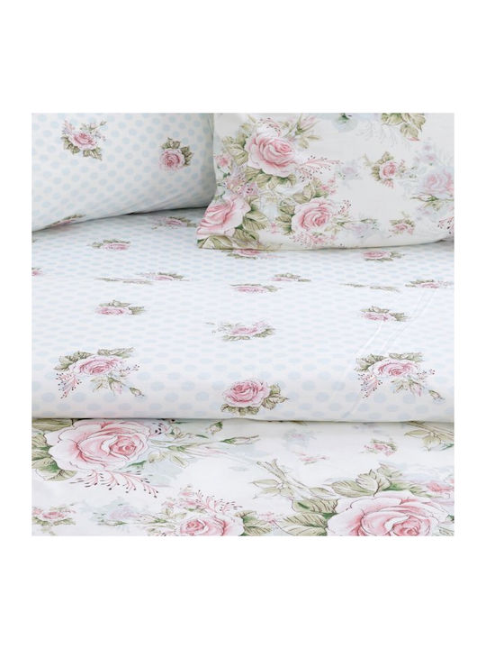 Lino Home Duvet Cover Set Cotton Single with Pillowcase 160x240 ALISO White