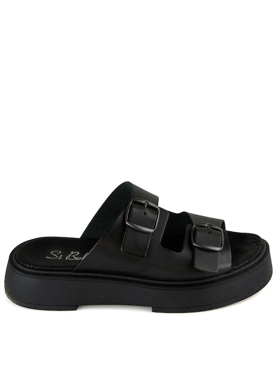 Silia D Handmade Leather Women's Sandals Black