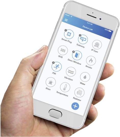 Olympia Prohome 8762 WLAN/GSM Ασύρματο Σύστημα Συναγερμού με Ανιχνευτή Κίνησης , 4 Αισθητήρες Πόρτας , Τηλεχειριστήριο , Κέντρο και Πληκτρολόγιο (Wi-Fi / GSM)