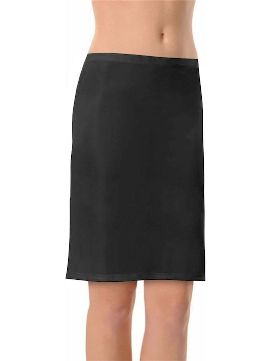 Petticoat / Combination High-waisted Midi Skirt Black