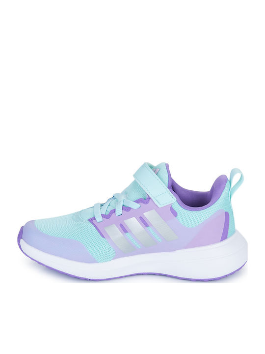 FortaRun 2.0 EL K Αθλητικά Παιδικά Παπούτσια Running με Σκρατς Semi Flash Aqua / Silver Metallic / Orchid Fusion