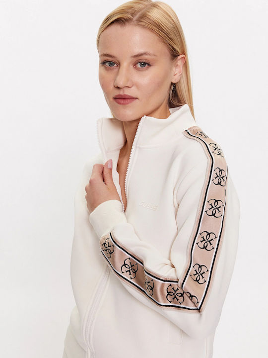 Britney Μακριά Γυναικεία Ζακέτα Φούτερ Εκρού (Ivory)