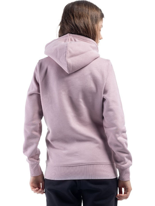 Damen Sweatshirt Kapuzen Rosa