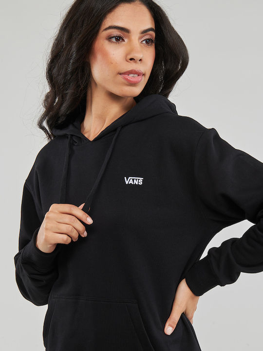 FLYING V BFF Long Women's Sweatshirt Hooded Black