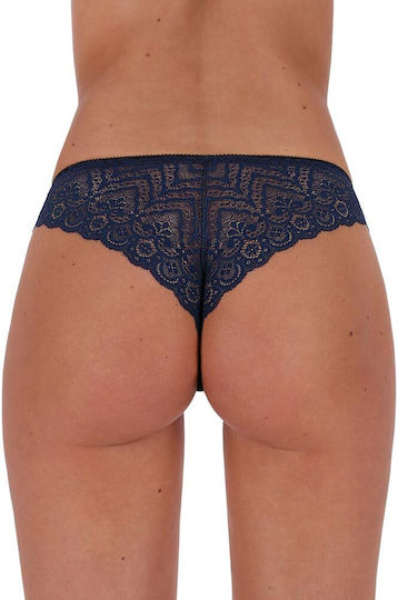 Passion Frauen Sexy Zeichenfolge Blau