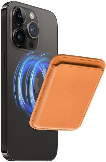 Forcell MagSafe Card Case in Orange color