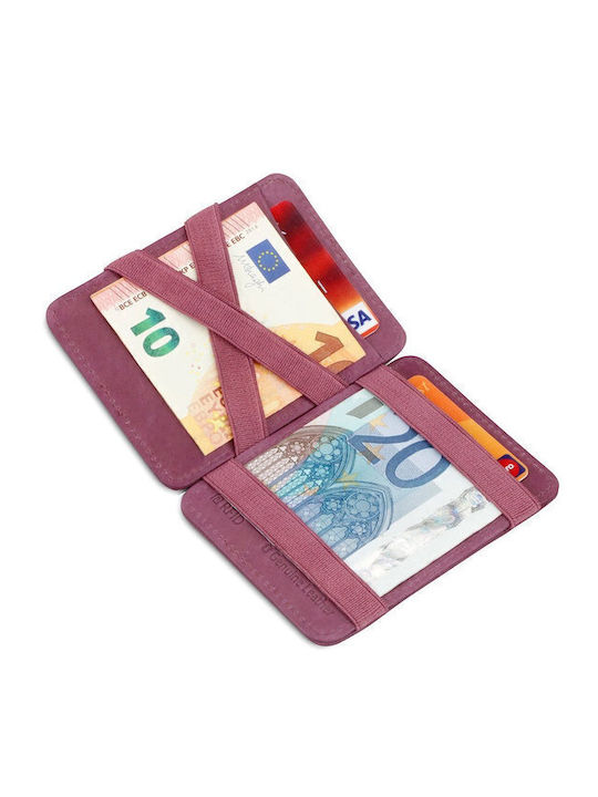 Δερμάτινο Ανδρικό Πορτοφόλι με RFID Μωβ