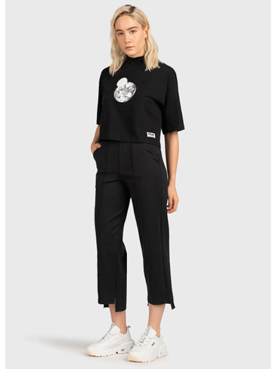 Tirana Cropped Pants Παντελόνι Φόρμας Μαύρο