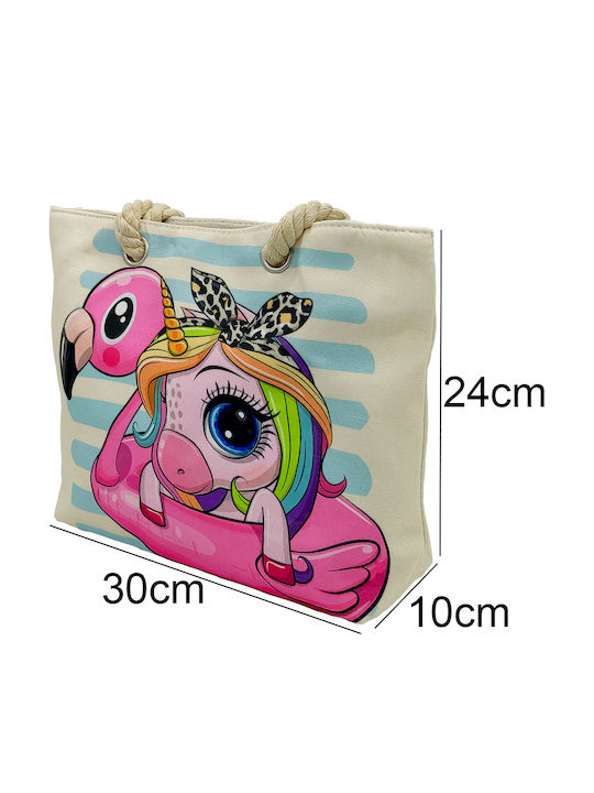 Gift-Me Kinder Rucksack Strandtasche Beige 30cmx10cmx24cmcm