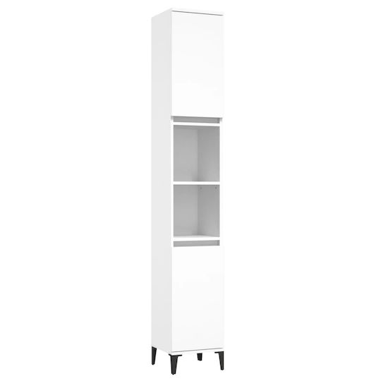 vidaXL Badezimmerschrank B80xT33xH60cm Weiß