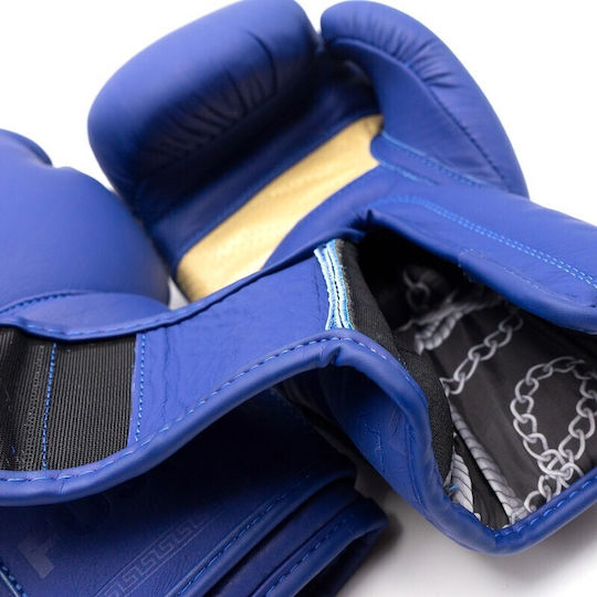 Fujimae Mănuși de Box din Piele pentru Competiție Albastru