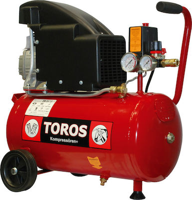 Toros Single-Phase Air Compressor 24lt 2hp