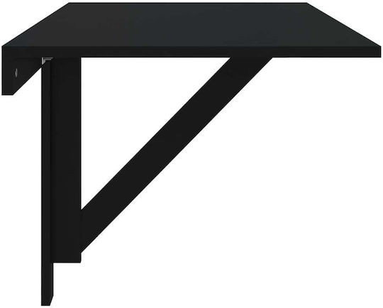 Masă Bucătărie Pliabil Negru 100x60x56buc