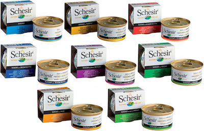 Schesir Nature for Cat Hrana umeda pentru pisici adulte in Poate cu Vițel / Ton in gelatina Jelee 85gr 1buc 55061107