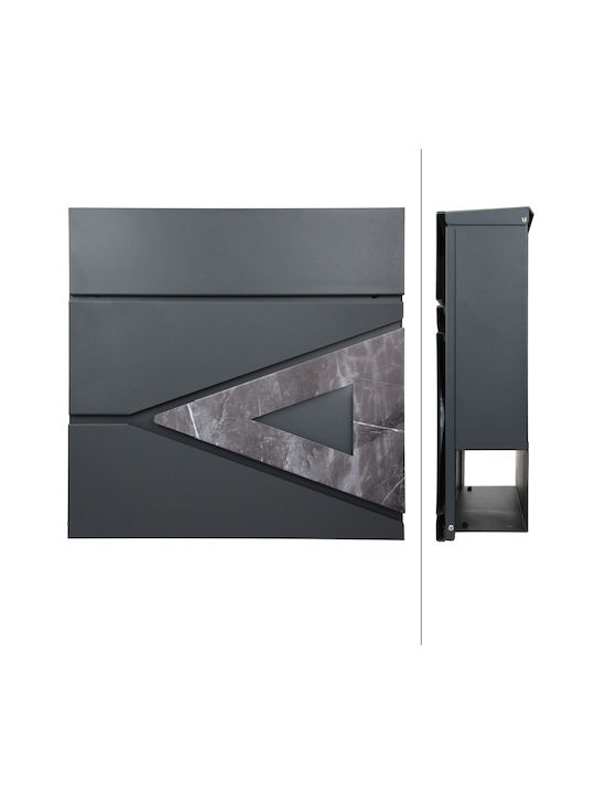 ML-Design Γραμματοκιβώτιο Εξωτερικού Χώρου Inox σε Γκρι Χρώμα 37x36.5x11cm ML-Design Γραμματοκιβώτιο Εξωτερικού Χώρου Inox σε Γκρι Χρώμα 37x36.5x11cm