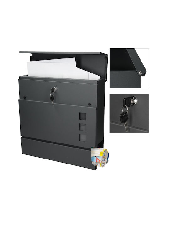 ML-Design Draußen Metallisch in Gray Farbe 37x36.5x11cm
