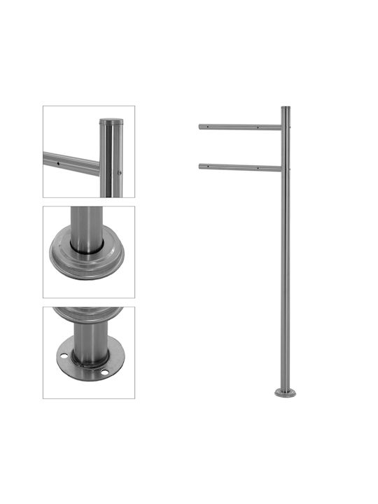 ML-Design Außenbereich Briefkasten Inox in Gray Farbe 37x36.5x11cm