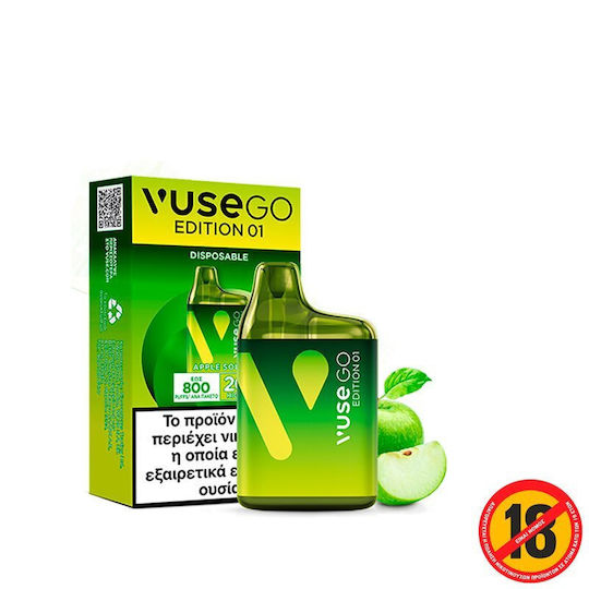Vuse Disposable Electronic Cigarette 800 Puffs Apple Sour 2ml 20mg Green 1pcs