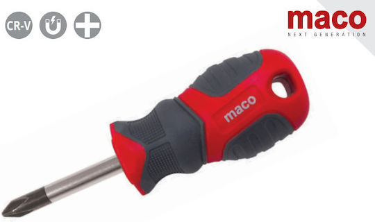 Maco Magnetic Dwarf Screwdriver Cross Size 6x38mm MC.