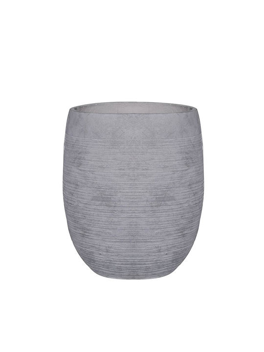 Woodwell Pot Concrete Light Grey Wash 35x35x39cm.