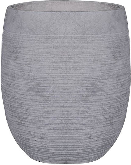 Woodwell Pot Concrete Light Grey Wash 35x35x39cm.