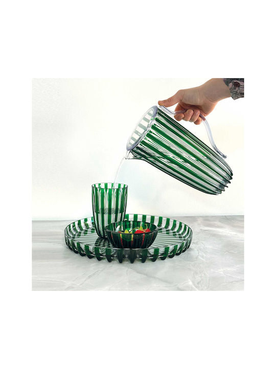 Guzzini Set of Glasses made of Plastic in Green Color 470ml 4pcs