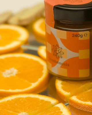 Symbeeosis Bio Marmelade Orange / Ingwer Ohne Zuckerzusatz 240gr