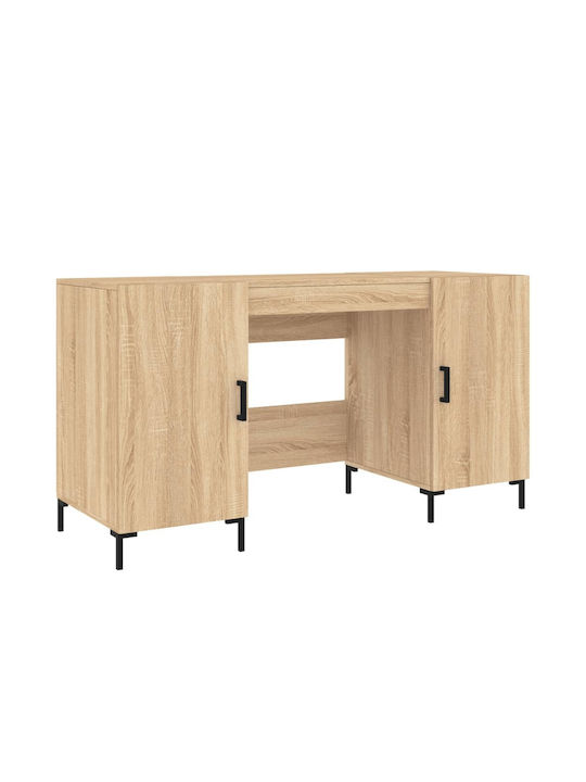 Γραφείο Ξύλινο Μπεζ 140x50x75εκ.