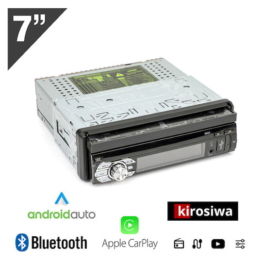 Kirosiwa Car Audio System 1 DIN Bluetooth USB