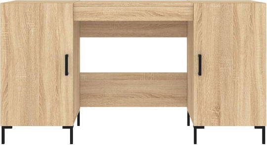 Schreibtisch Holz Beige 140x50x75cm