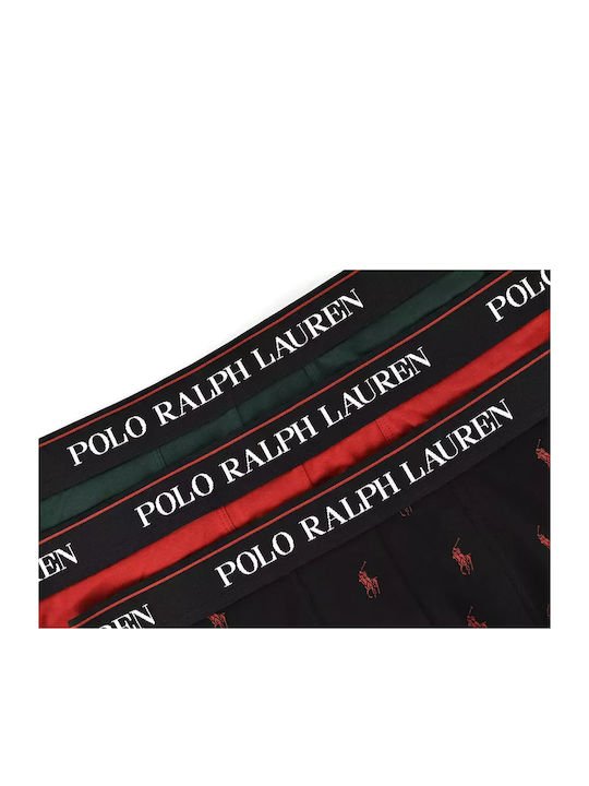 Men's Boxers Black/Green/Red with Patterns 3Pack