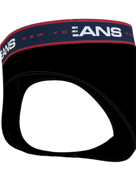 Herren Slips Schwarz 3Packung