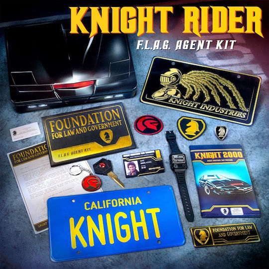 Doctor Collector Knight Rider Flag Agent Σετ Δώρου Ρέπλικα
