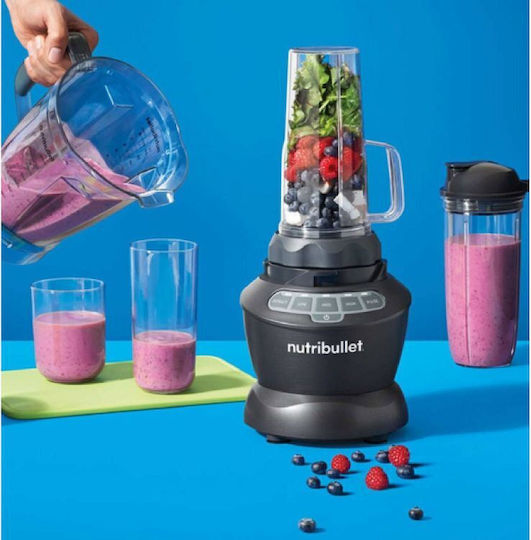 NutriBullet Full Size Combo Блендер с Кана Тритан 1,8 л 1200W Тъмно сив