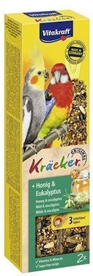 Vitakraft Kräcker Food Sticks for Medium Parrots με Μέλι & Ευκάλυπτο 2τμχ 180gr