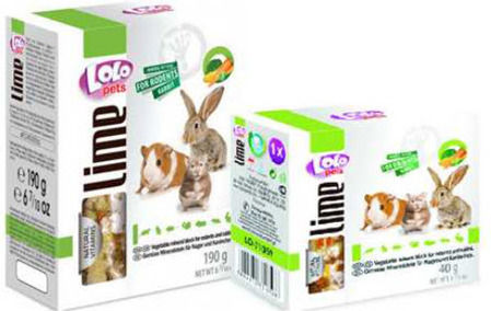 Lolo Pets Lime Nutritional Supplement with Vegetables for Guinea Pig, Rabbit and Hamster 40gr