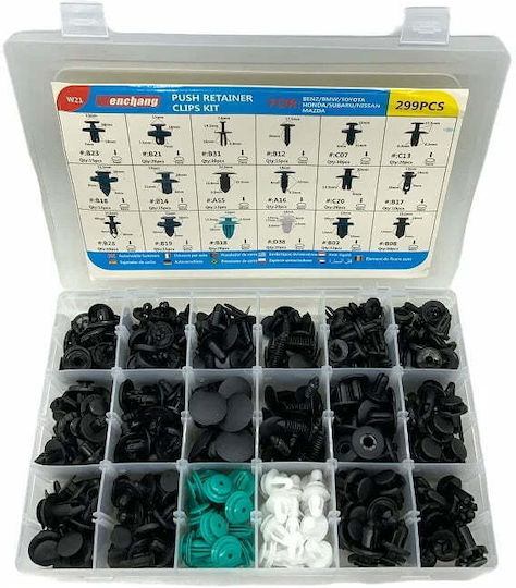Rchang Clipsuri Din Plastic Pentru Mașină 299 Bucăți