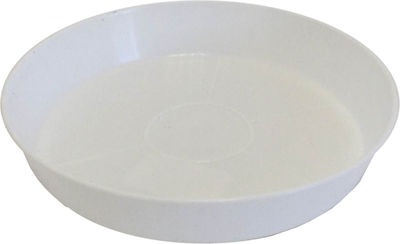 Plastona Ionian Round 112A Round Plate Pot White 17x17cm