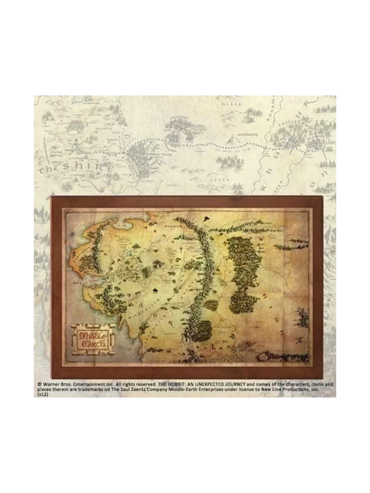 Lord Of The Rings - Middle Earth Map Πίνακας σε Καμβά 36.5x23cm