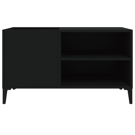 vidaXL Processed Wood Hi-Fi Furniture Black 38x84.5x48cm