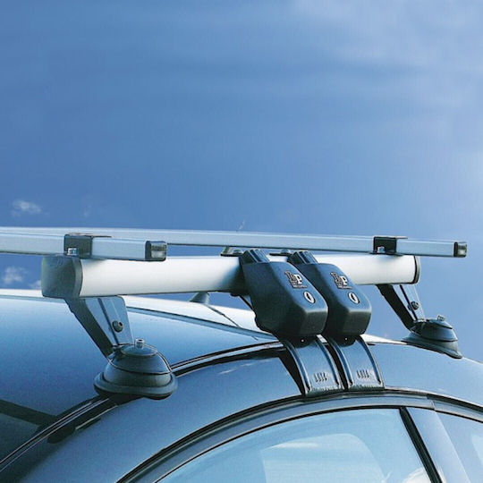 La Prealpina Aluminum Car Roof Bar Calypso 1.10 for Smart ForFour 3D Without Legs Silver