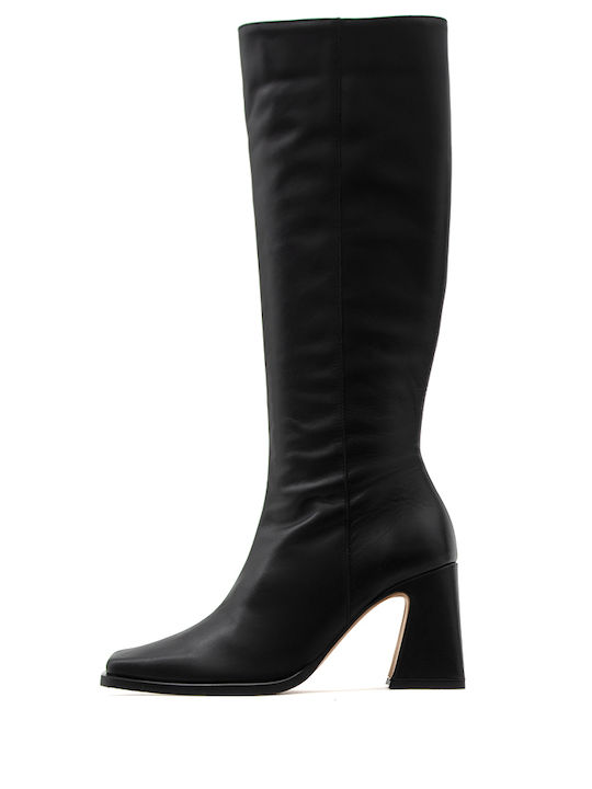 Angel Alarcon Women's Leather Boots Black