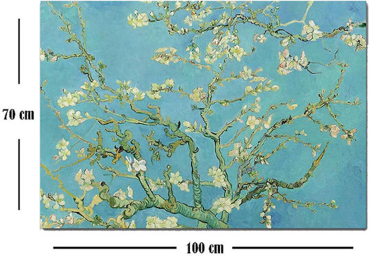 Homeplus Αμυγδαλιά Πίνακας σε Καμβά 100x70cm
