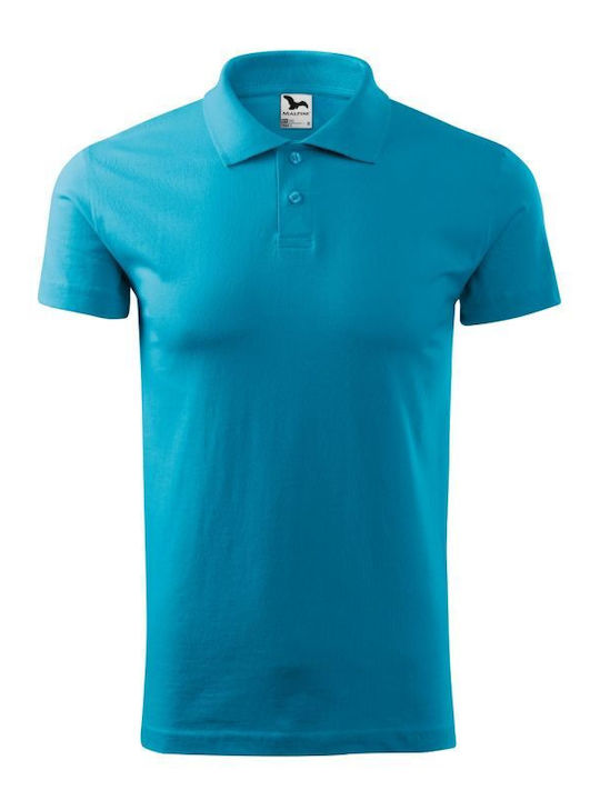 Malfini Men's Short Sleeve Promotional Blouse Turquoise